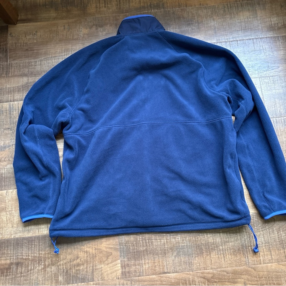 Nike Men’s XL Navy Quarter-Zip Fleece Pullover Blue pockets - Picture 2 of 5